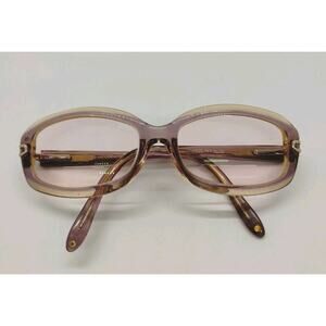 Liz Claiborne Eyeglass Frames - Pink Translucent Thick Shimmering 54-17-135
